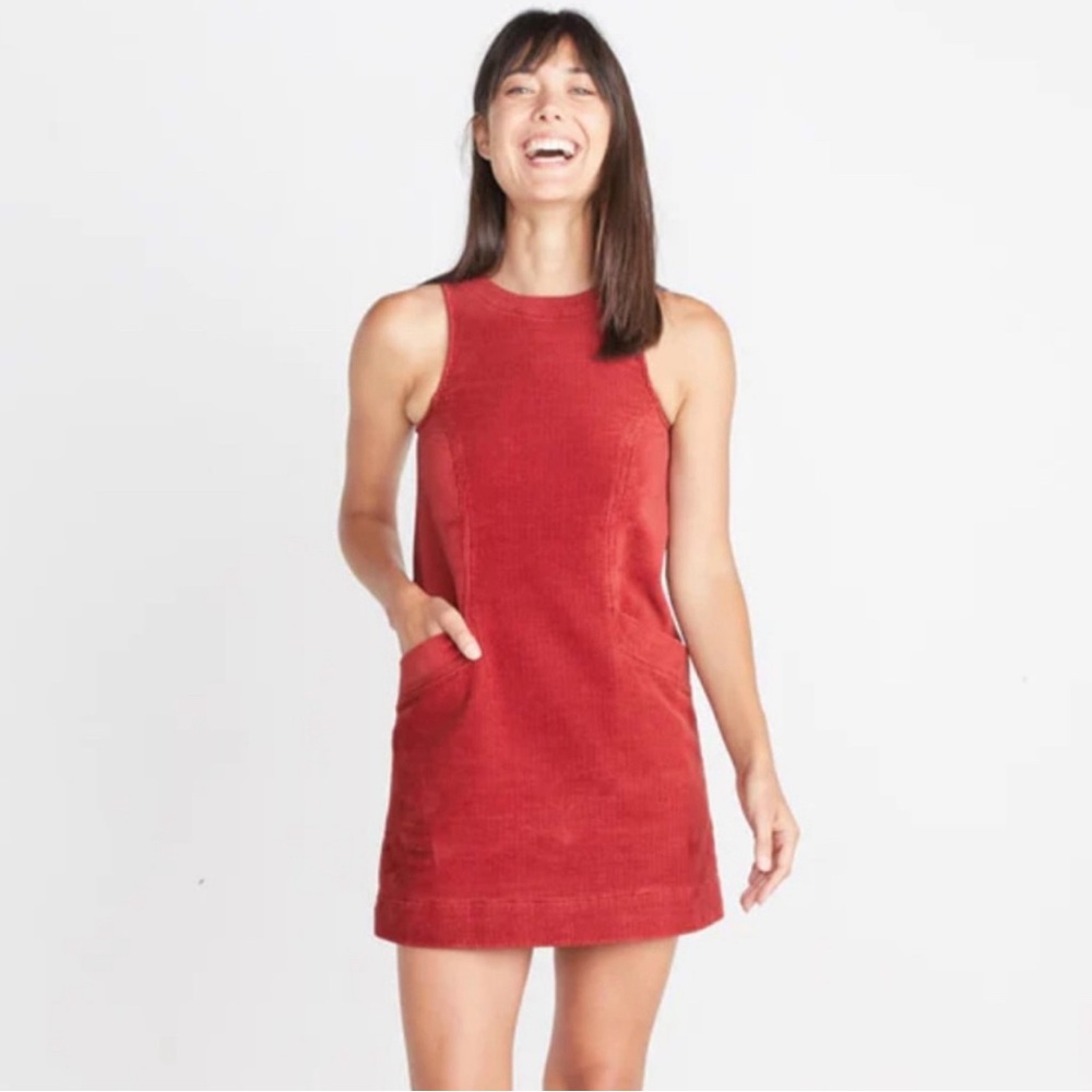 Marine Layer Red Sleeveless Dress